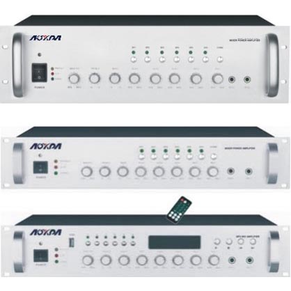 6分区合并式定压功放/AK-M6U,6分区MP3/FM合并式定压功放AK-M6系列