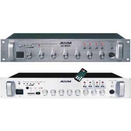 4分区合并式定压功放AK-M060系列/4分区MP3合并式定压功放AK-M060U系列