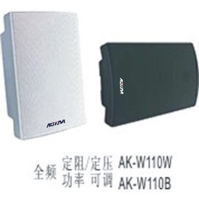 时款全频壁挂音箱AK-W110W,AK-W110B